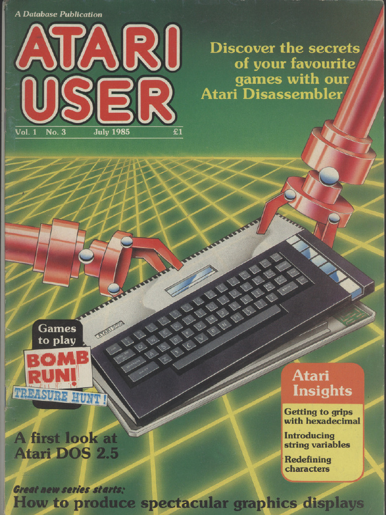 Atari User Magazine - July 1985 Edition | PDF | Computing