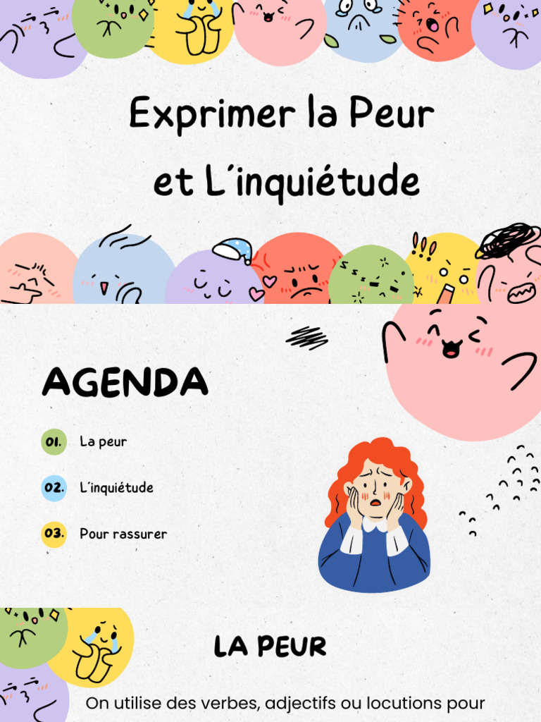 Exprimer Peur et Inquiétude en Français | PDF