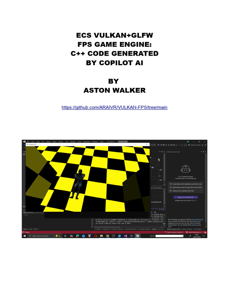 AI Coded C++ ECS VULKAN+GLFW+GPU+GLB Loader FPS Game Engine | PDF ...