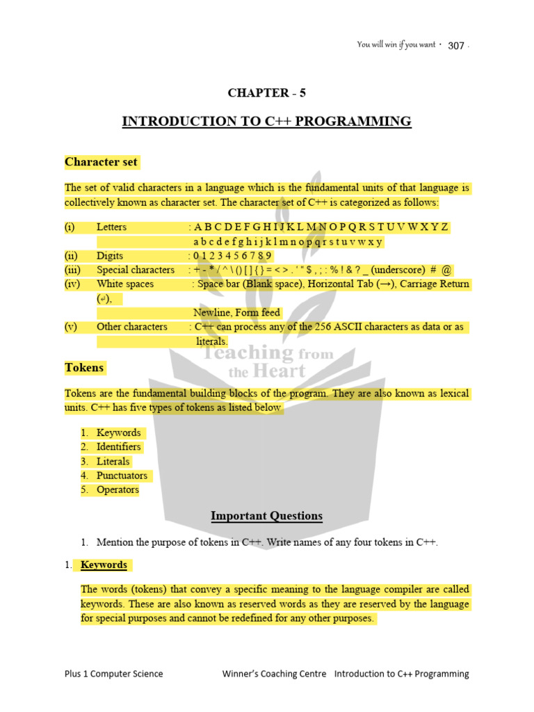 C++ Programming Basics: Tokens & IDE | PDF | Reserved Word | C++