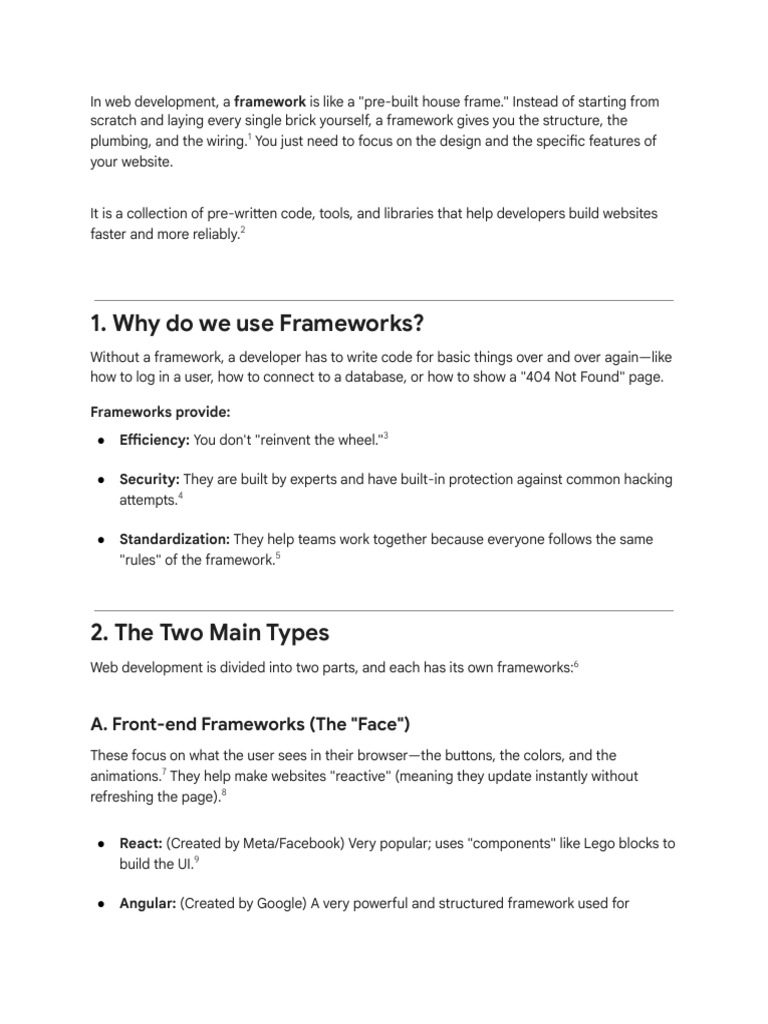 Understanding Web Development Frameworks | PDF | Model–View–Controller ...