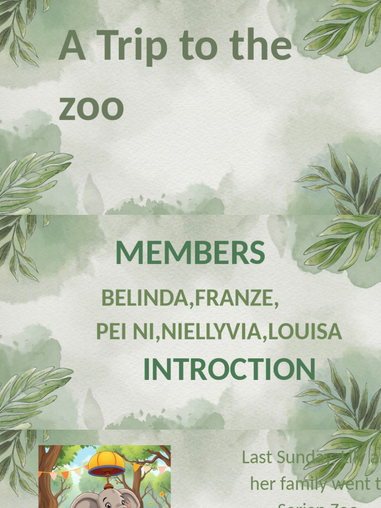 A Trip to the Zoo (1) | PDF