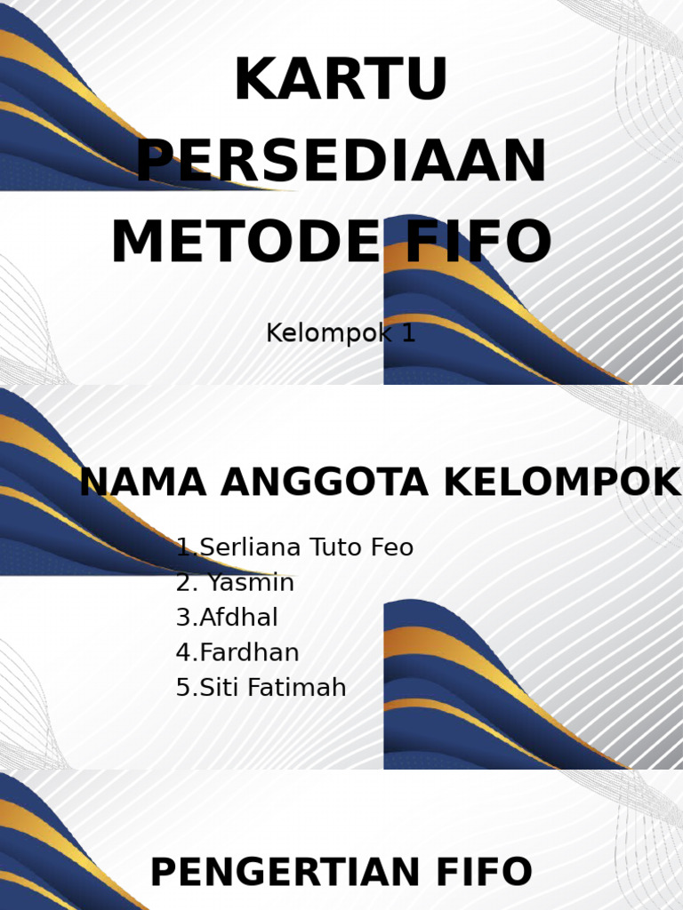 Metode FIFO dalam Penilaian Persediaan | PDF