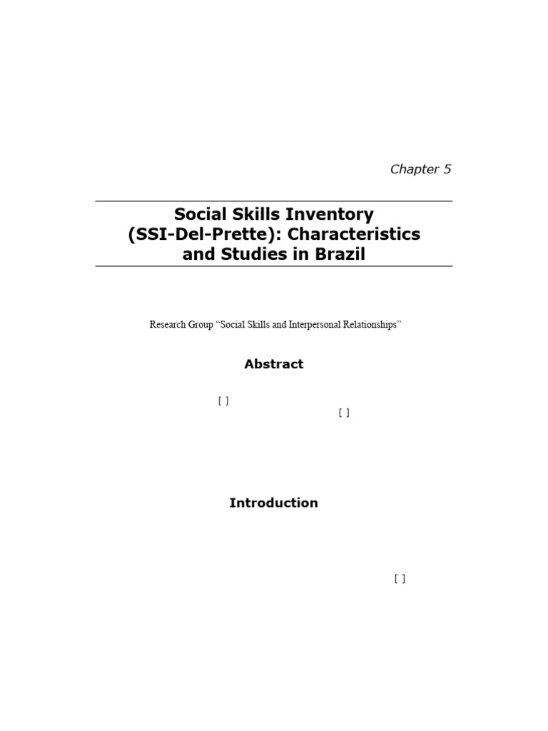 social-skills-inventory-ssi-del-prette-characteristics-and-studies-in ...