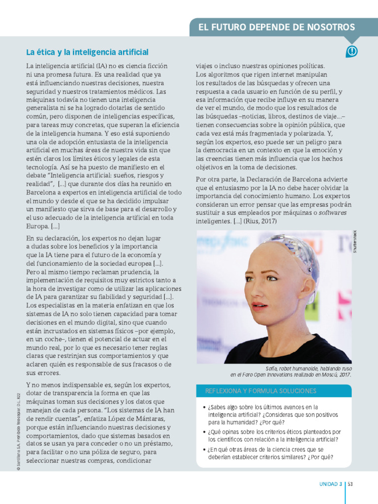 Ética y Futuro de la Inteligencia Artificial | PDF | Inteligencia ...