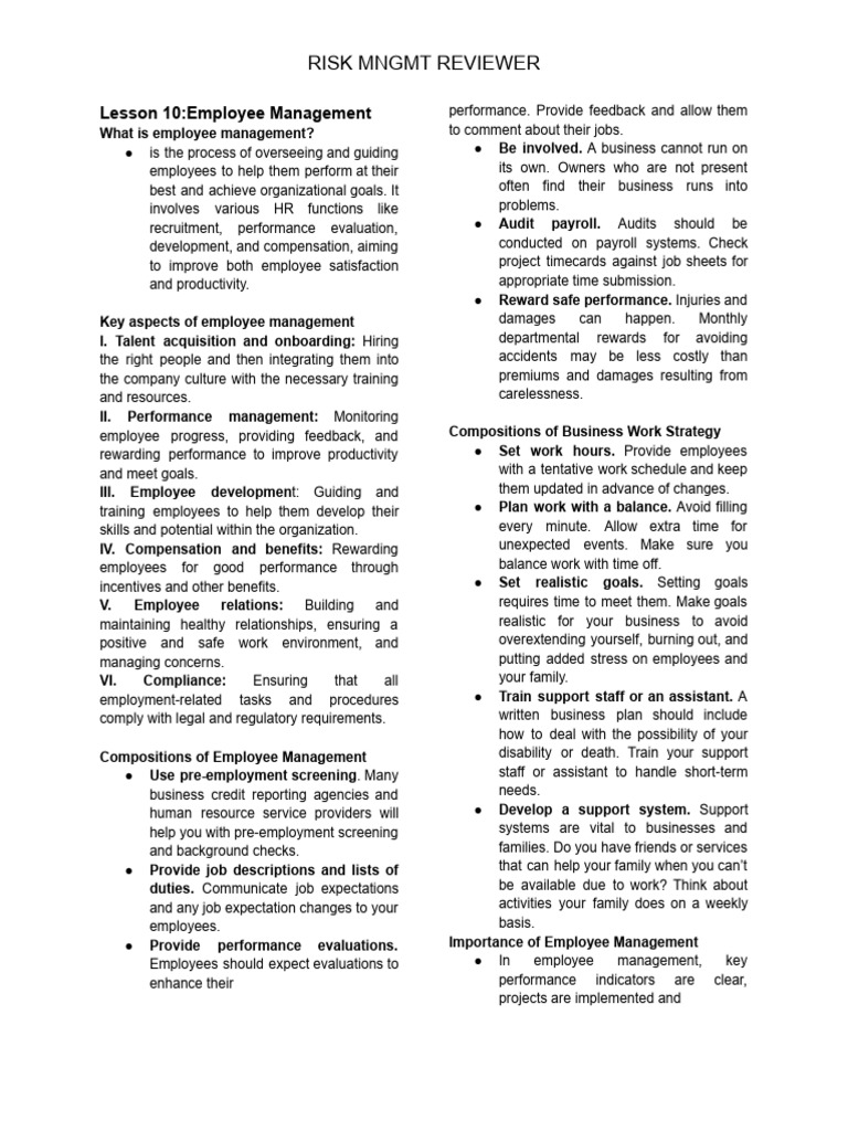 Ris Mngmt Reviewer | PDF | Insurance | Risk