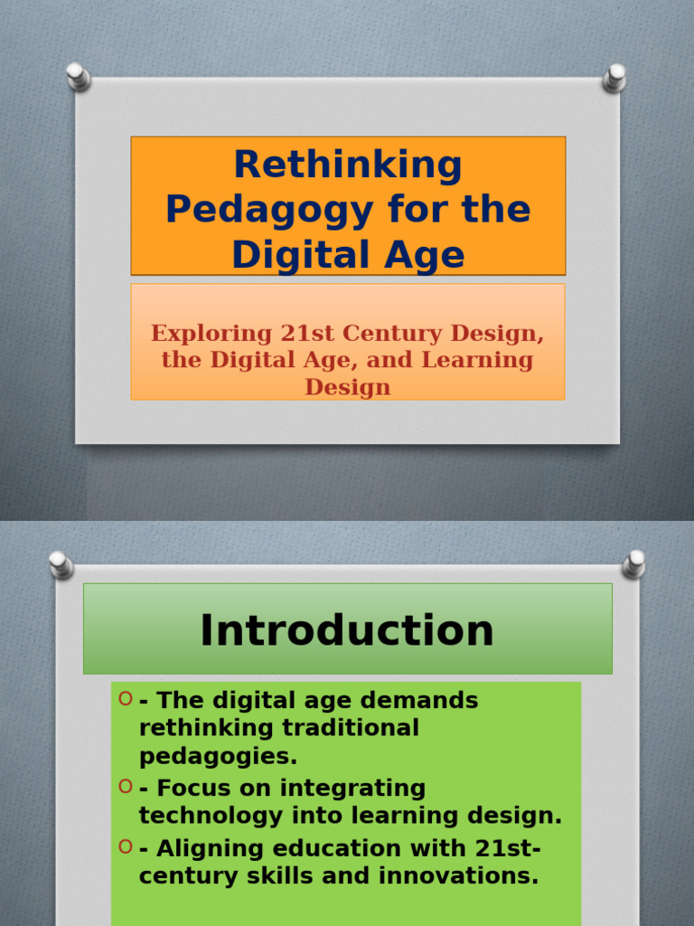 2-Rethinking Pedagogy for the Digital Age | PDF | Instructional Design ...