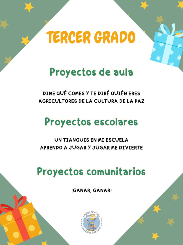 Proyectos de Aula para Tercer Grado | PDF