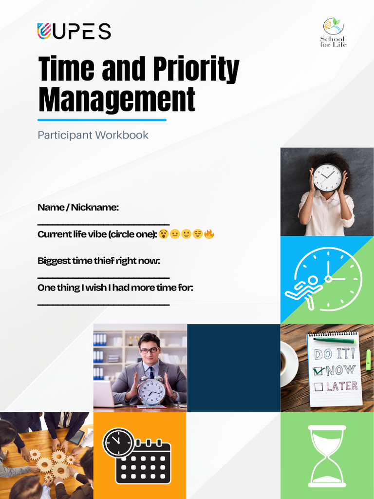 Time and Priority Management Workbook | PDF | Goal | Time Management