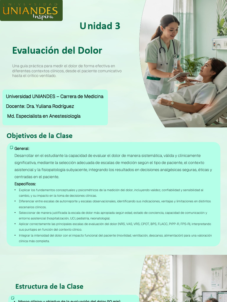 Guía Práctica para Evaluar el Dolor Clínico | PDF | Dolor | Infantes