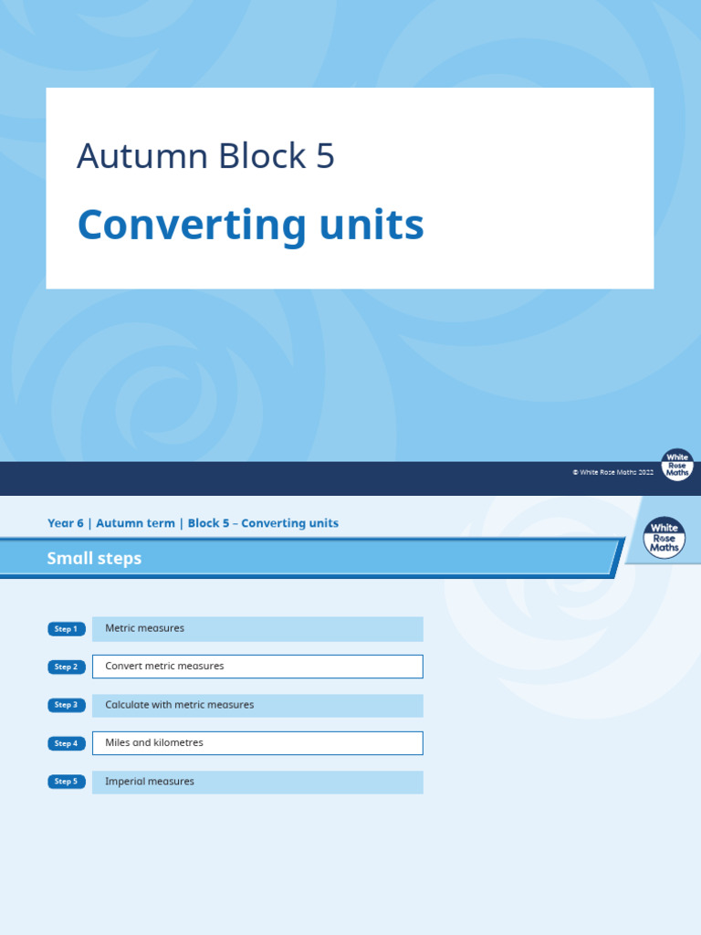 Year 6 Unit Conversion Guide | PDF | Measurement | Litre
