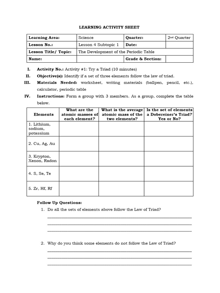 q2 Science 8 Module 4 | PDF | Physical Chemistry | Chemical Elements