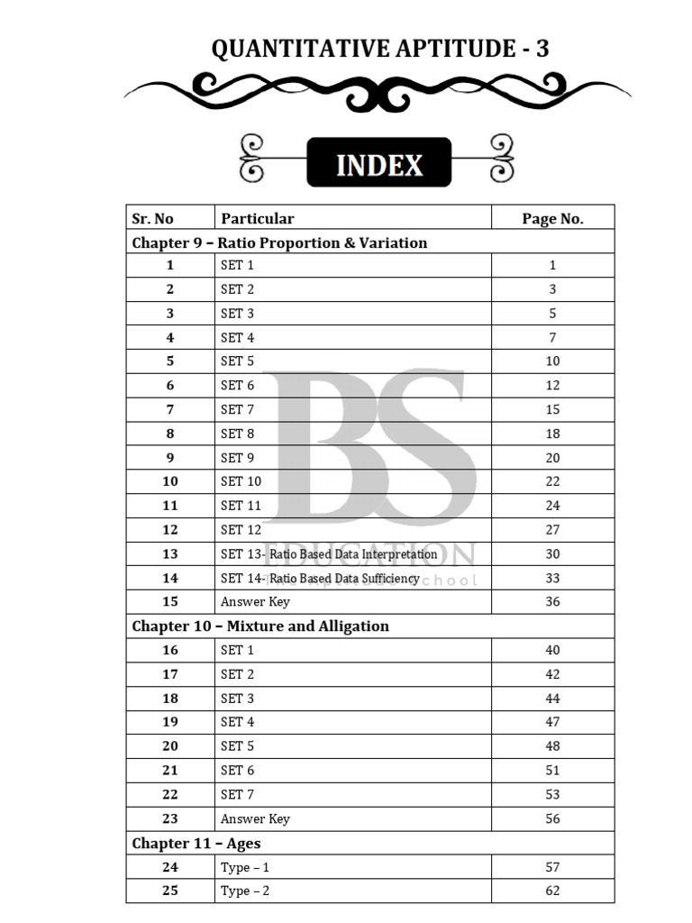 Quantitative Aptitude Sets and Solutions | PDF | Numbers | Division ...