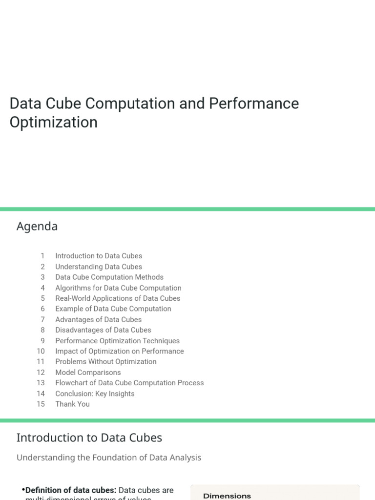 Data Cube Computation & Optimization Guide | PDF | Data | Information ...