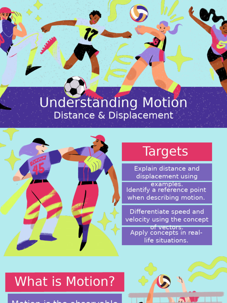 Motion Distance vs. Displacement Presentation in Blue Hand Drawn Style ...