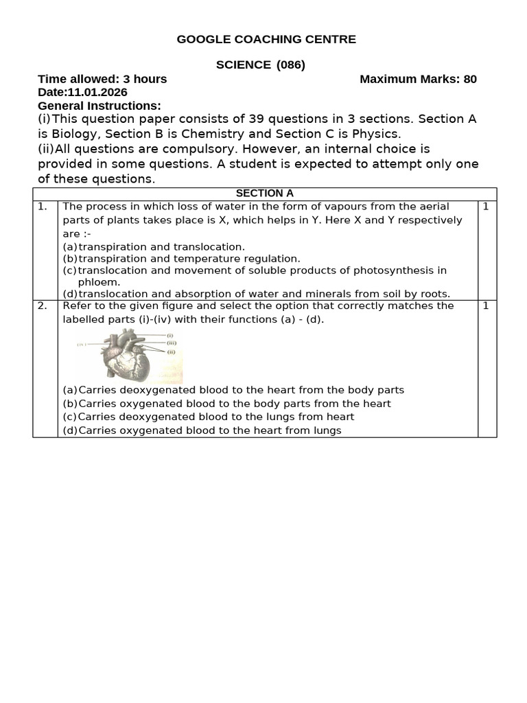 Science Test 1 | PDF | Materials | Chemical Substances