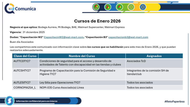 Cursos de Capacitación Enero 2026 | PDF