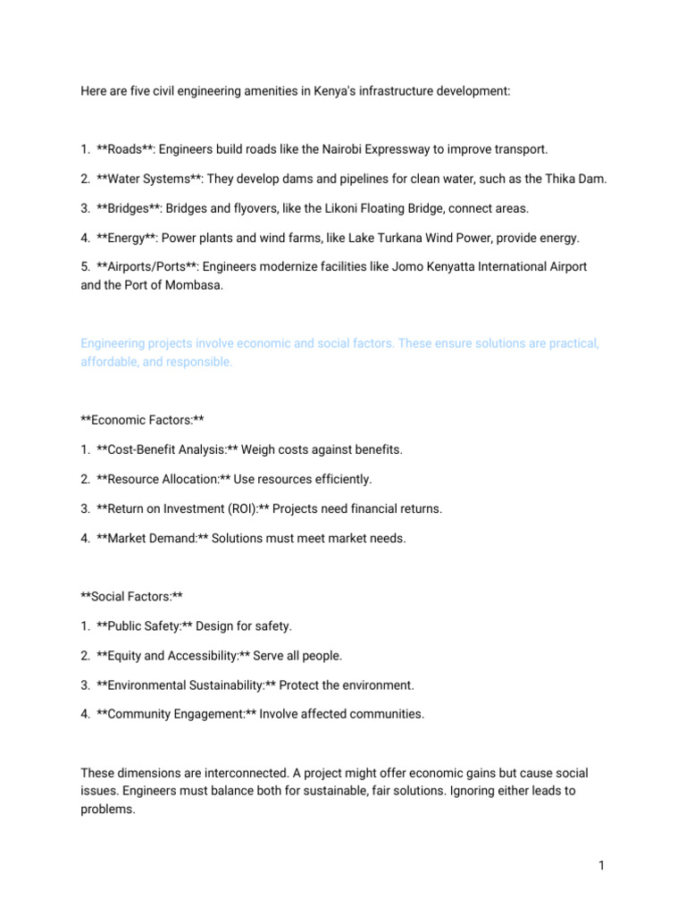 introduction to civil engineering notes | PDF | System | Engineering