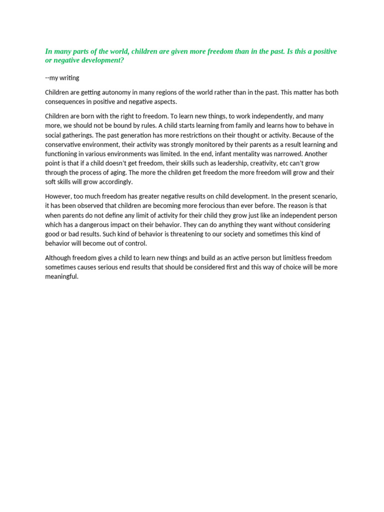 Children Are Getting Automacy in Many Region of the World Rather Than ...