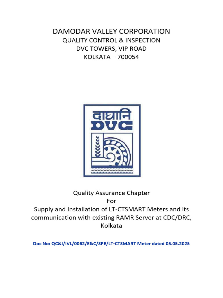 Quality Control for LT-CTSMART Meters | PDF | Quality Assurance ...