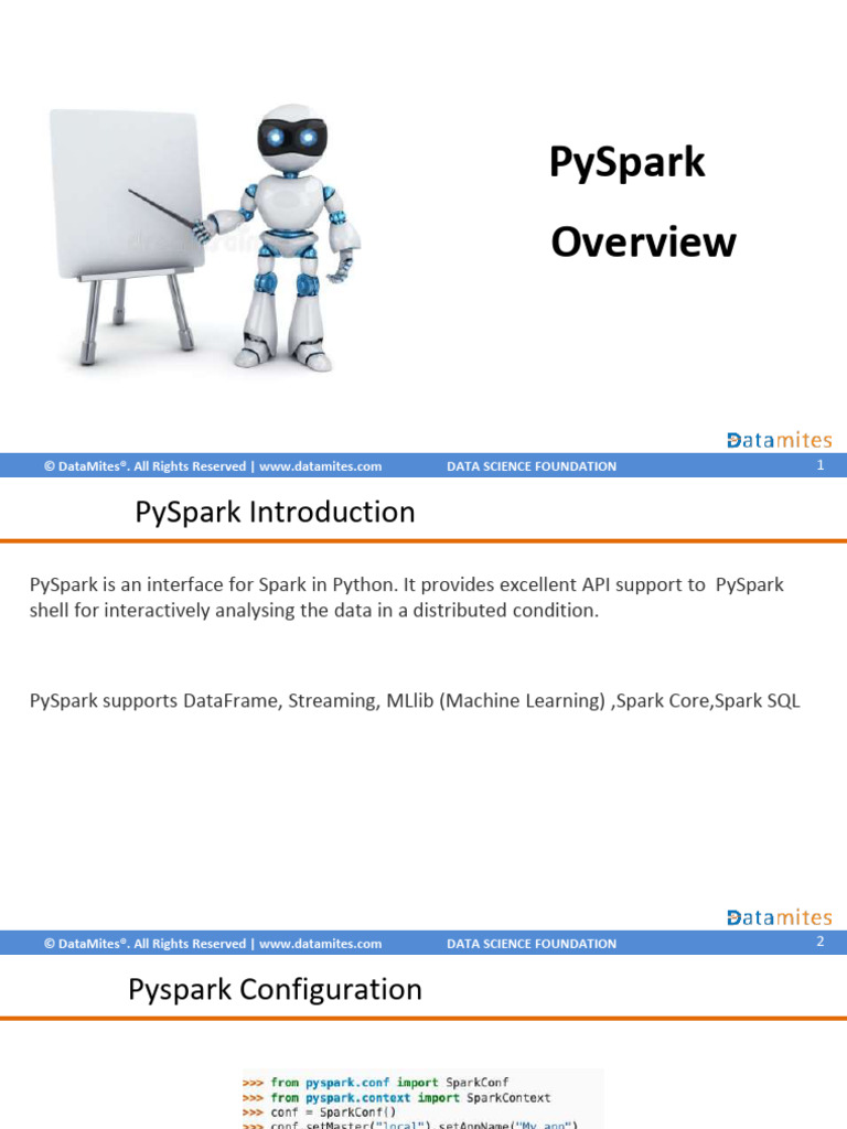 PySpark Overview and RDD Fundamentals | PDF | Apache Spark ...