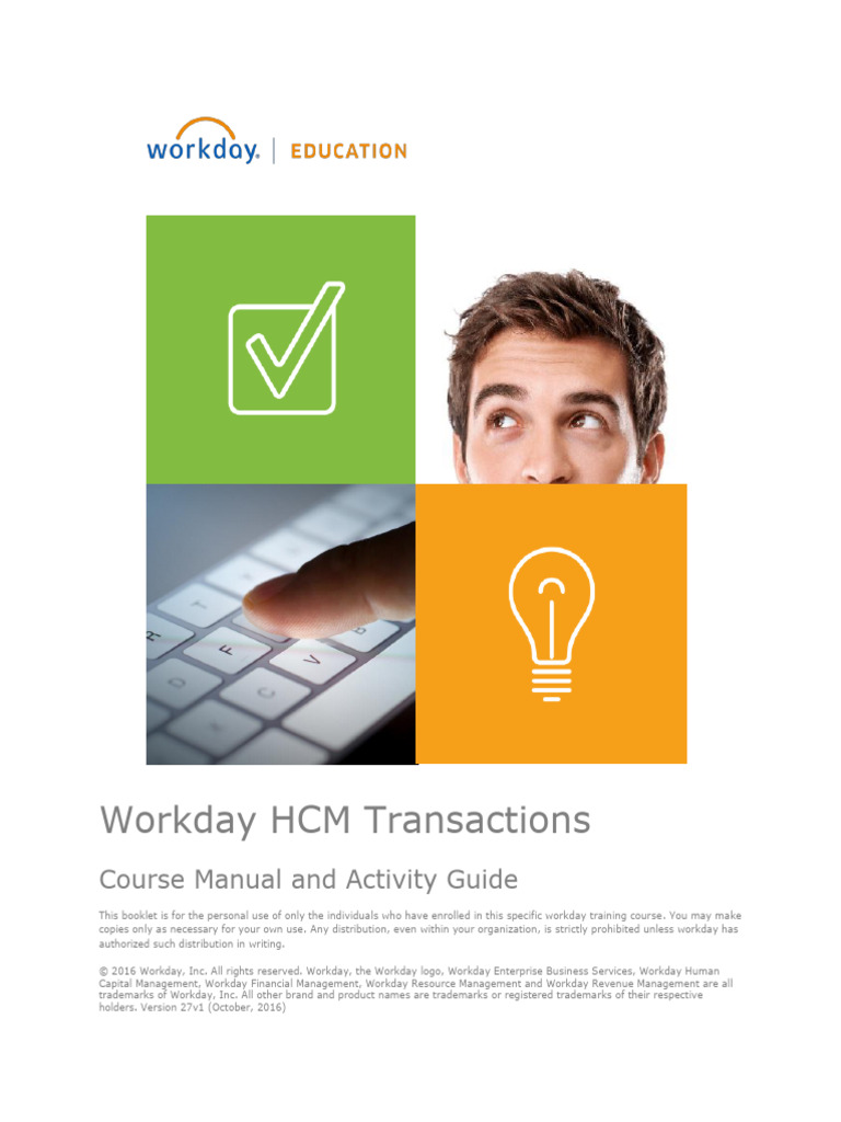 Workday HCM Transactions Manual | PDF | Icon (Computing) | Business Process