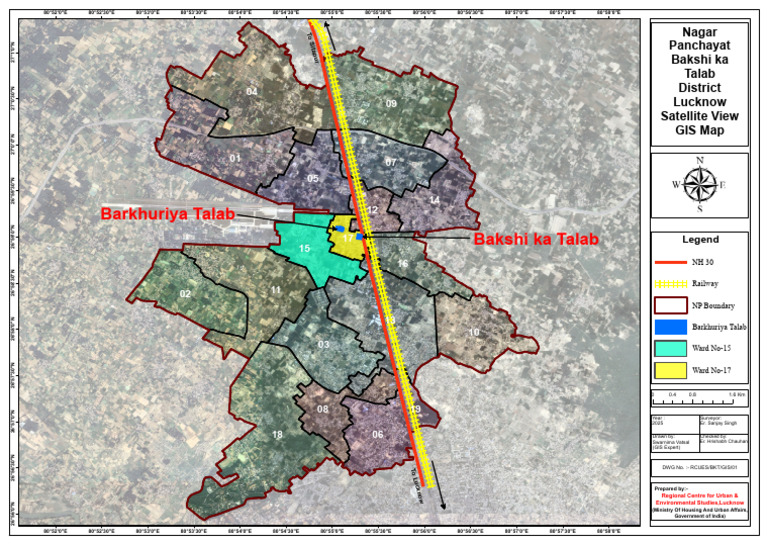 GIS Map of Barkhuriya Talab Area | PDF | Geographic Data And ...