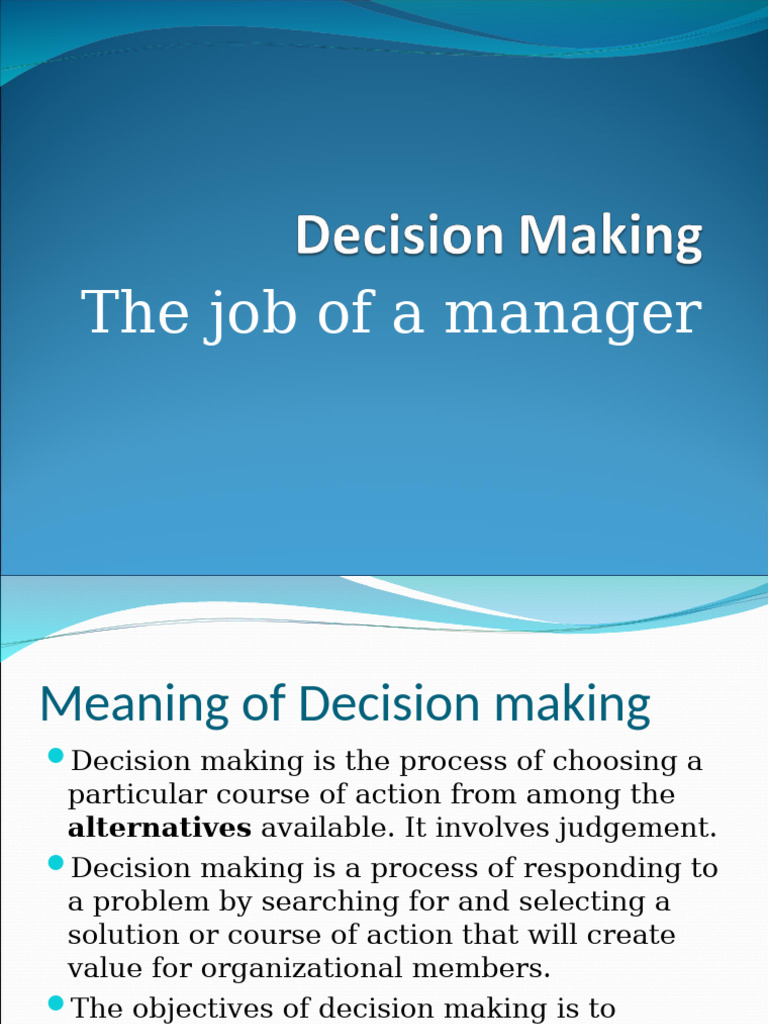 MGT Chapter 2 | PDF | Decision Making | Risk