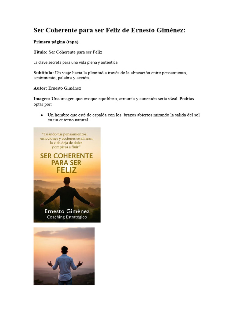 Libro Ser Coherente Para Ser Feliz - Enviar Editor (1) (1) | PDF | Las ...