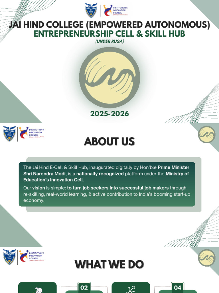 E-Cell & Skill Hub Brochure-1 | PDF | Startup Company | Small Business ...