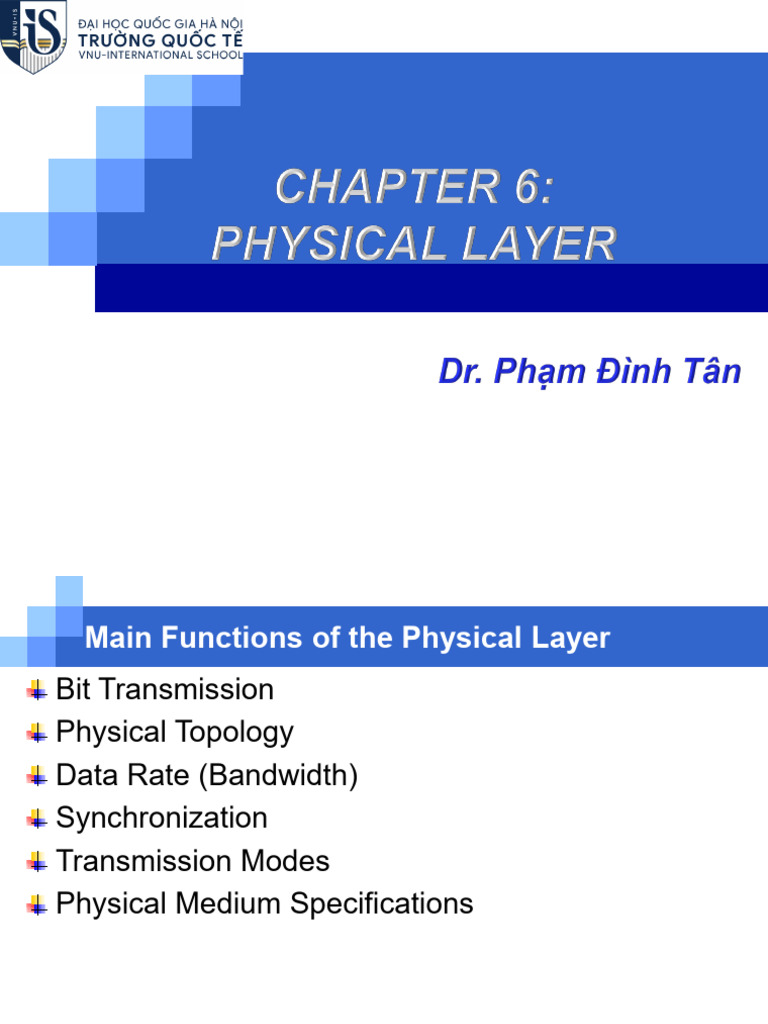 Physical Layer Functions and Media | PDF | Transmission Medium | Error ...
