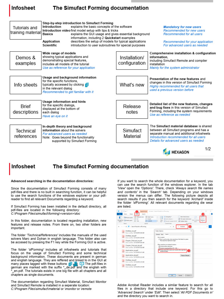 Simufact Forming Documentation Guide | PDF | Software | Computing