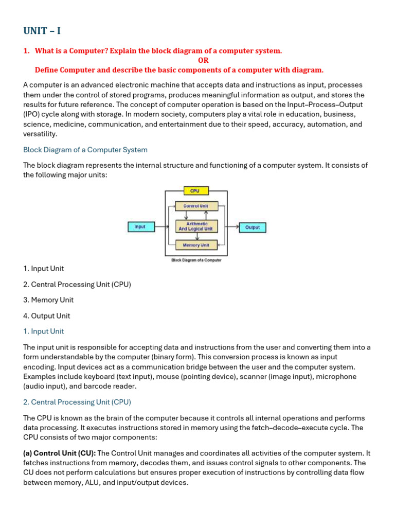 Understanding Computer Systems and Components | PDF | Computer Data ...