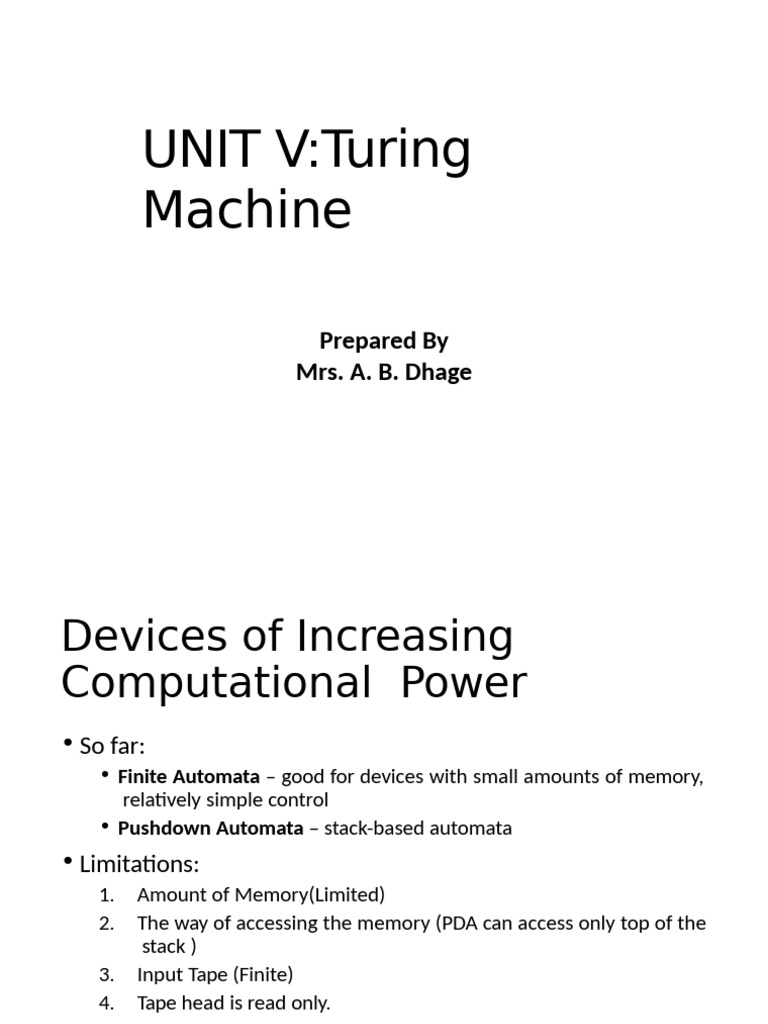 Understanding Turing Machines and Computation | PDF | Automata Theory ...