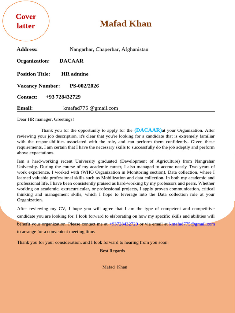 Mafad cv_1 | PDF | Leadership | Business