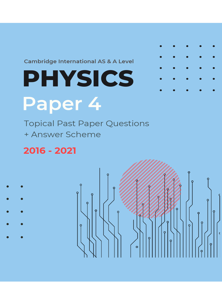 Cambridge AS & A Level Physics Past Papers | PDF