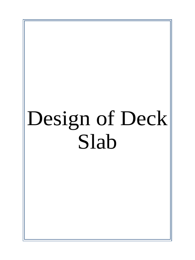 Single Lane Road Bridge Deck Design | PDF | Pipe (Fluid Conveyance ...