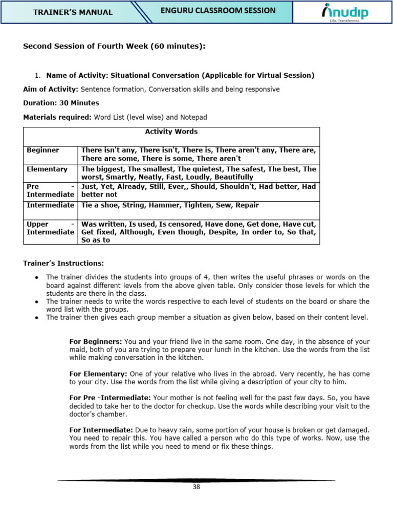 2nd Session of 4th Week | PDF | Cooking | Food And Drink Preparation