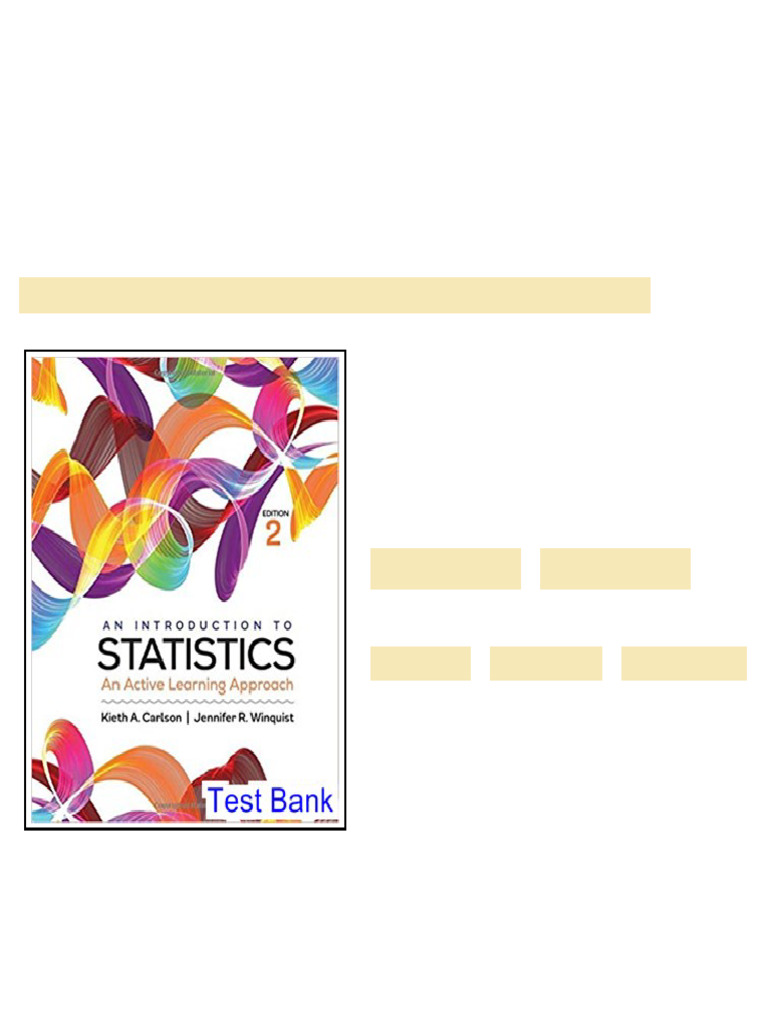 Introduction to Statistics An Active Learning Approach 2nd Edition ...