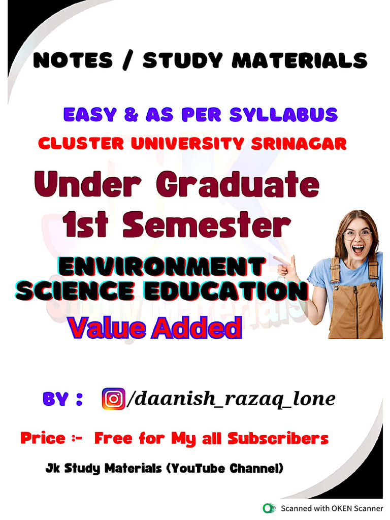 792628836 Environmental Science Education Value Added 1st Sem | PDF