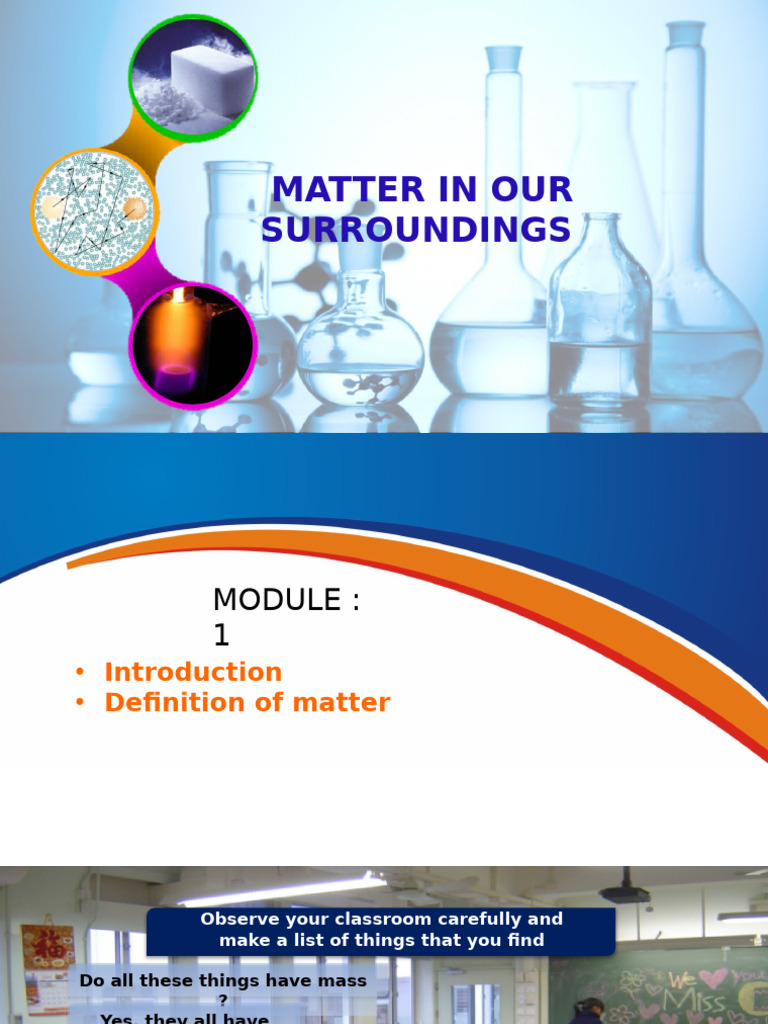 CLASS 9 SCIENCE PPT Chapter_1_Matter in our surrondings.New | PDF ...