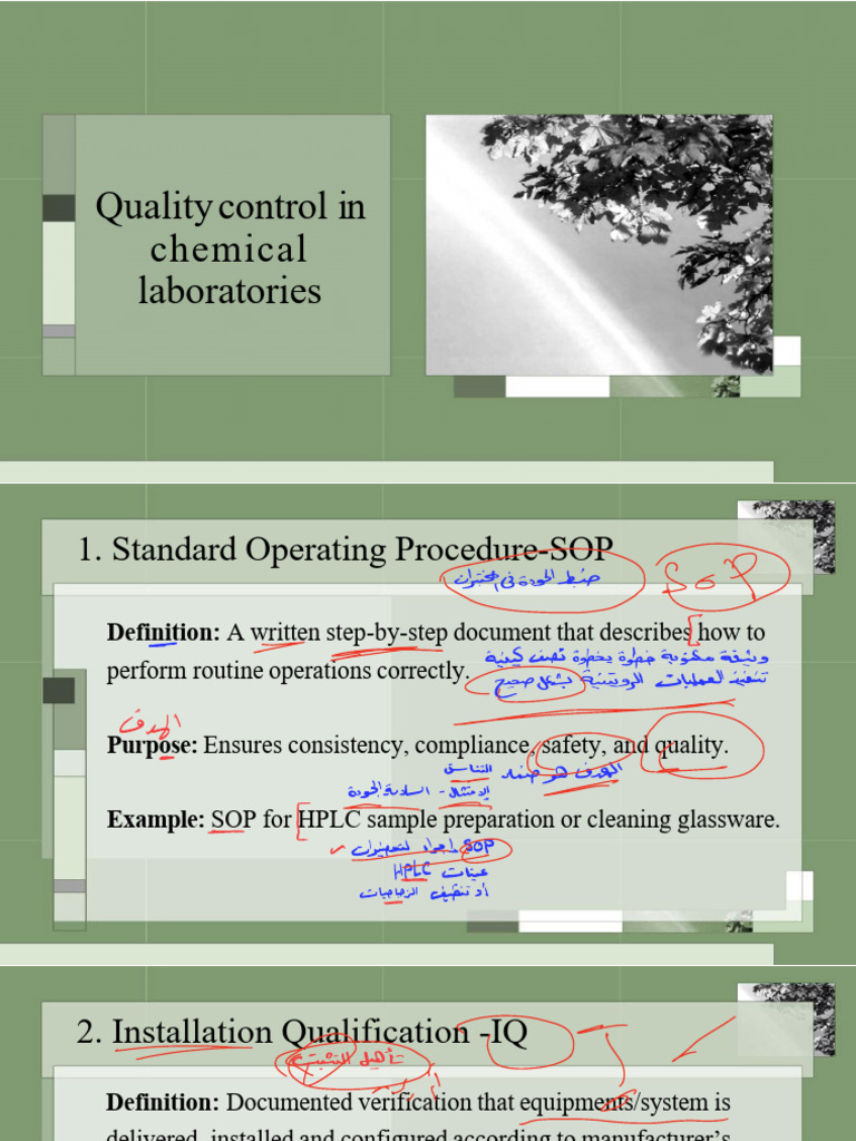 Quality Control Procedures in Labs | PDF | Verification And Validation ...