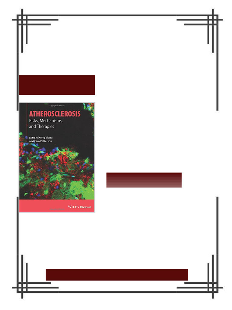 Atherosclerosis Risks Mechanisms and Therapies 1st Edition Hong Wang ...