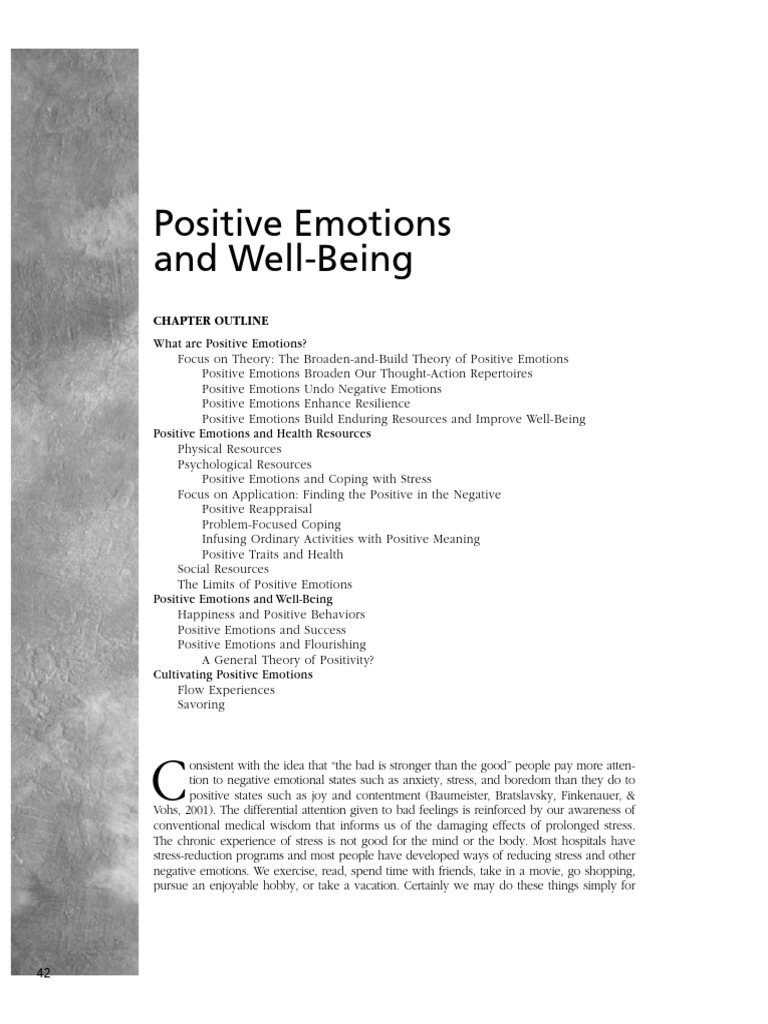 Unit 1 Positive Psych | PDF | Emotions | Immune System