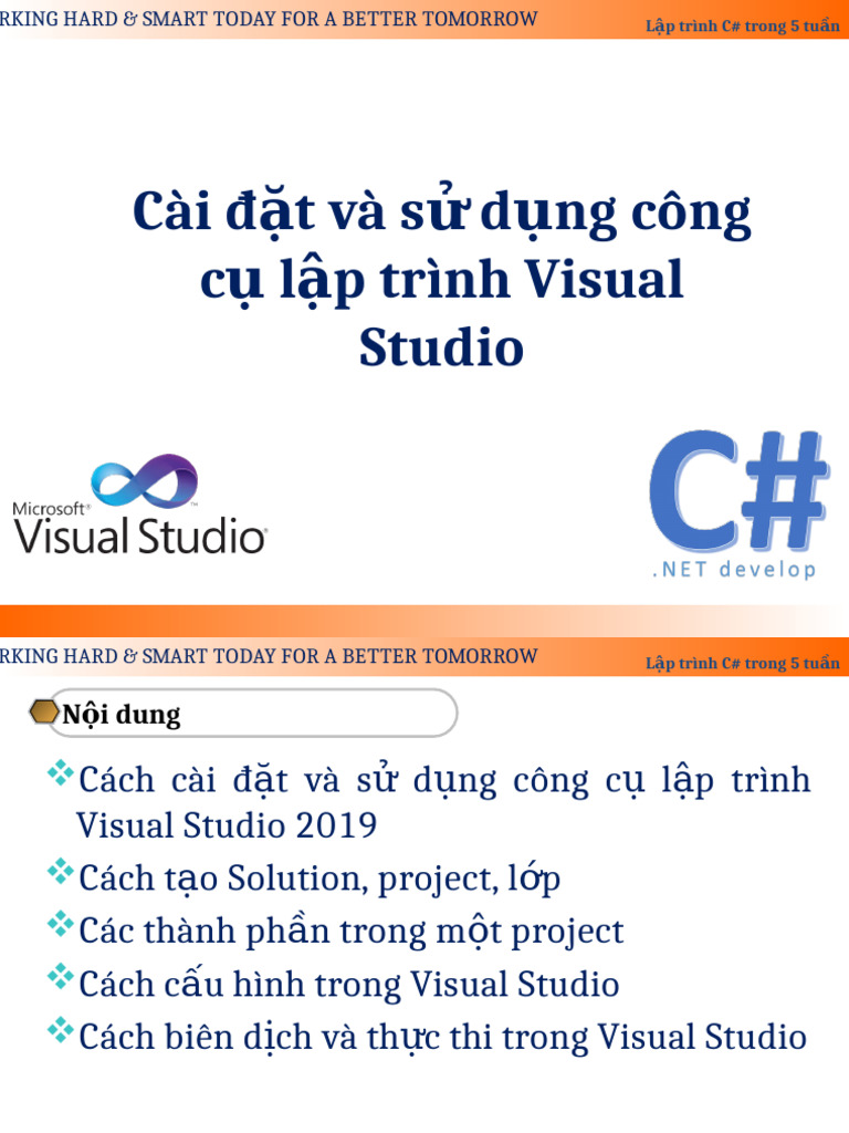 Bai 02 - Cach Cai Dat Va Su Dung Visual Studio | PDF