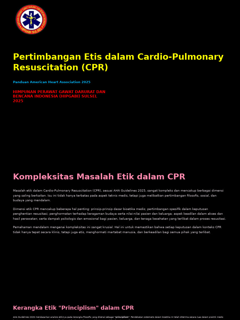 Etika CPR: Panduan AHA 20…