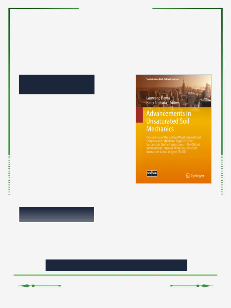 Advancements in Unsaturated Soil Mechanics Proceedings of the 3rd ...