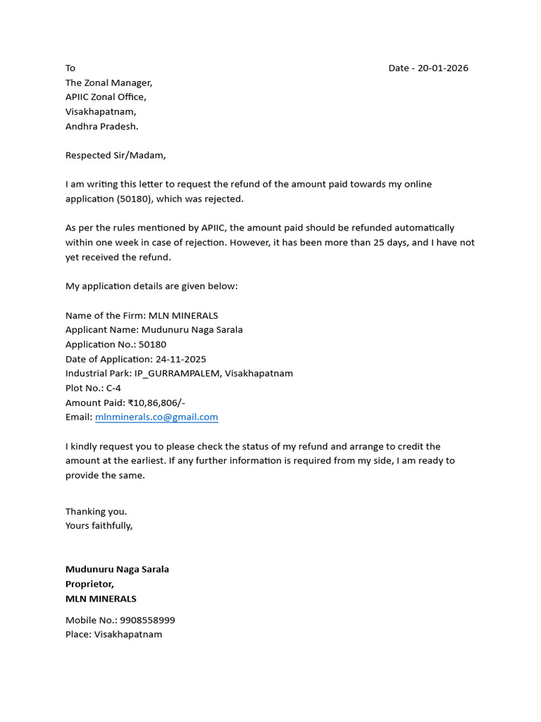 Letter Apiic 1 | PDF