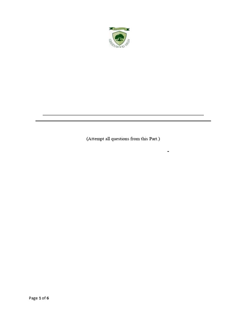 Grade VIII Geography Term 1 Exam 2023 | PDF