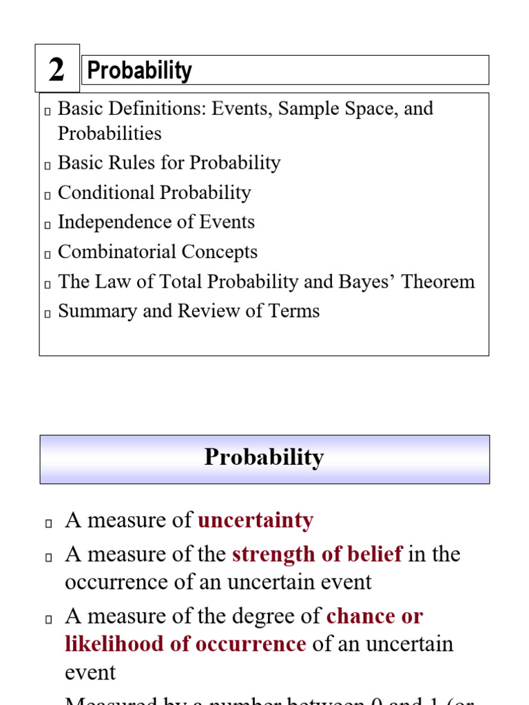 Class 02 | PDF | Probability | Mathematics